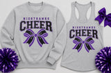 Nighthawks Cheerleading  - You Choose The Shirt Style - Shirt Color is Gray