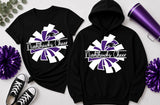 Nighthawks Cheerleading  - You Choose The Shirt Style - Shirt Color is Black