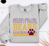 North Middle Bears  - You Choose The Shirt Style - Gray
