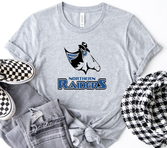 Northern Middle School Raiders  - You Choose The Shirt Style - Gray