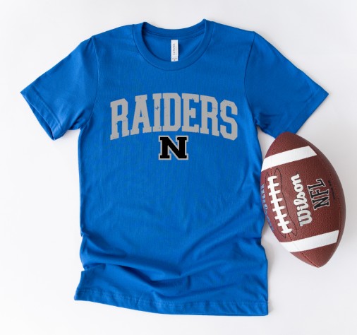 Northern Middle School Raiders  - You Choose The Shirt Style - Royal