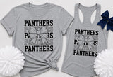 Panther's Cheerleading - You Choose The Shirt Style - Shirt Color Is Sports Gray