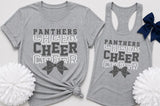 Panther's Cheerleading - You Choose The Shirt Style - Shirt Color Is Sports Gray