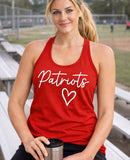 Patriots Softball - You Choose the Shirt Style - Shirt Color Is Red