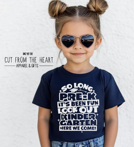 So Long Pre-K, Navy Shirt