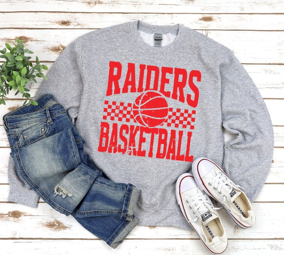 Raiders Basketball  - You Choose The Shirt Style - Gray