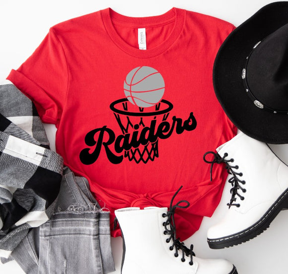 Raiders Basketball  - You Choose The Shirt Style - Red