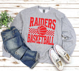 Raiders Basketball  - You Choose The Shirt Style - Gray