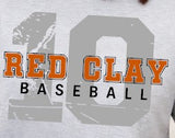 Red Clay - You Choose The Shirt Style -  Shirt Color Gray