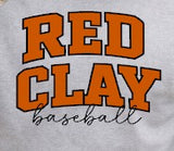 Red Clay - You Choose The Shirt Style -  Shirt Color Gray