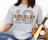 Red Clay - You Choose The Shirt Style -  Shirt Color Gray