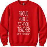 South Elementary Stars - You Choose The Shirt Style - Shirt Color is Red