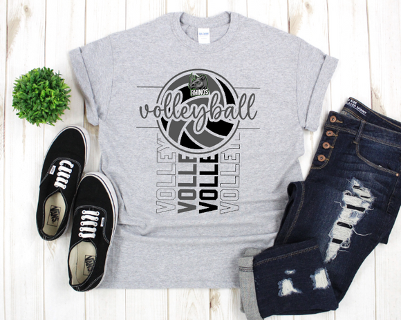 Ripley Rhinos Christian - You Choose The Shirt Style - Shirt Color is Gray