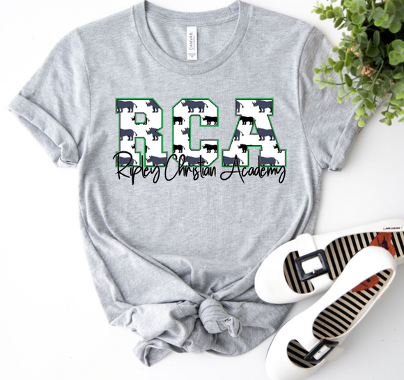 Ripley Rhinos Christian - You Choose The Shirt Style - Shirt Color is Gray