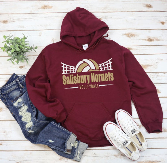 Salisbury Volleyball  - You Choose The Shirt Style - Maroon