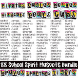 School Supply Mascot Design - 88 Mascots To Choose From