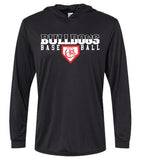 Bulldogs Baseball -  Performance Long Sleeve Hooded - Adult Only