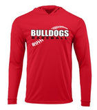 Bulldogs Baseball -  Performance Long Sleeve Hooded - Adult Only