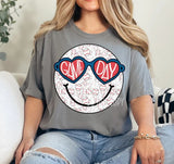 Baseball Game Day Smiley Face - You Choose the Shirt Style