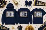 Langtree Lions Cheerleading - You Choose The Shirt Style - Shirt Color is Navy