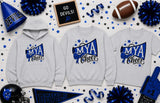 MYA Devils Football/Cheer - You Choose The Shirt Style - Shirt Color Is Gray