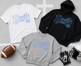 MYA Devils Football/Cheer - You Choose The Shirt Style & Color (Teal)