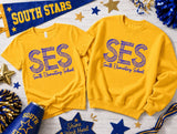 South Elementary Stars - You Choose The Shirt Style - Shirt Color is Golden Yellow