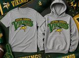 Central Cabarrus Vikings - You Choose The Shirt Style - Shirt Color is Gray