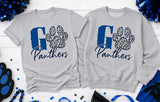 Iredell Charter School Panthers - You Choose The Shirt Style - Shirt Color is Gray