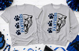 Iredell Charter School Panthers - You Choose The Shirt Style - Shirt Color is Gray