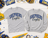 Shepherd Elementary Eagles - You Choose The Shirt Style - Shirt Color is Gray