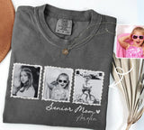 Senior Mom - You Choose The Photos and Text - Pepper Comfort Color Shirt