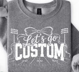 Custmo Football Design - Include Color & Text Request In Order Notes
