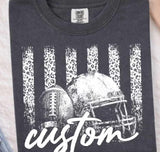 Custom Football Design - Include Color & Text Request In Order Notes