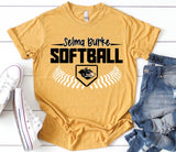 Selma Burke Softball  - You Choose The Shirt Style - Mustard