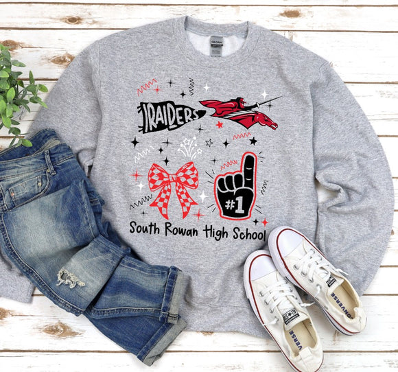 South Rowan High School - You Choose The Shirt Style - Gray