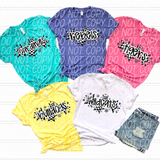 Checkered Star Mascot Design - You Choose The Shirt Style, Color & 165 Mascot Names To Choose From