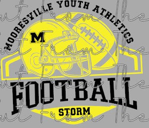 Mooresville Youth Athletics - Storm - You Choose The Shirt Style - Shirt Color Is Gray