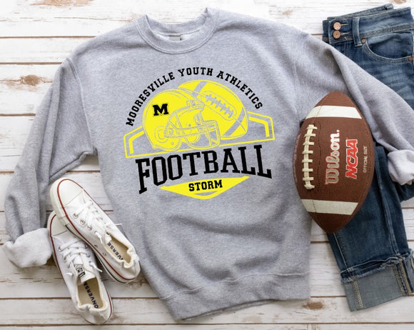 Mooresville Youth Athletics - Storm  - You Choose The Shirt Style - Shirt Color Is Gray