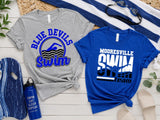 Blue Devils Swim - You Choose the Design & Shirt Style