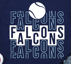 West Rowan Tennis - You Choose The Shirt Style - Navy Shirt