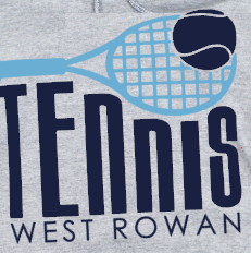 West Rowan Tennis - You Choose The Shirt Style - Gray Shirt