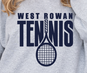 West Rowan Tennis - You Choose The Shirt Style - Gray Shirt