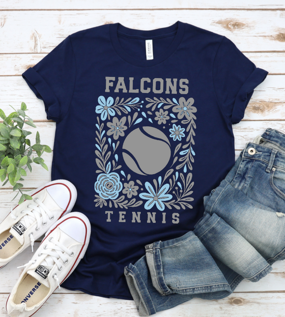 West Rowan Tennis - You Choose The Shirt Style - Navy Shirt