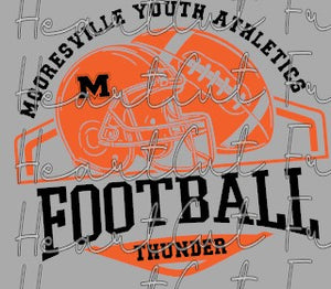 Mooresville Youth Athletics - Thunder - You Choose The Shirt Style - Shirt Color Is Gray