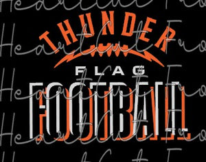 Mooresville Youth Athletics - Thunder - You Choose The Shirt Style - Shirt Color Is Black