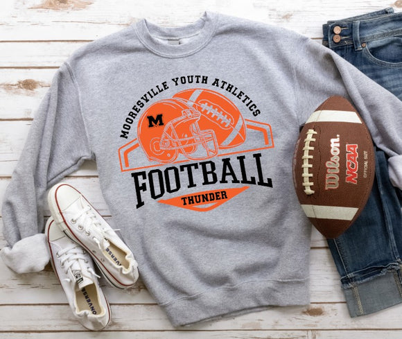 Mooresville Youth Athletics - Thunder - You Choose The Shirt Style - Shirt Color Is Gray