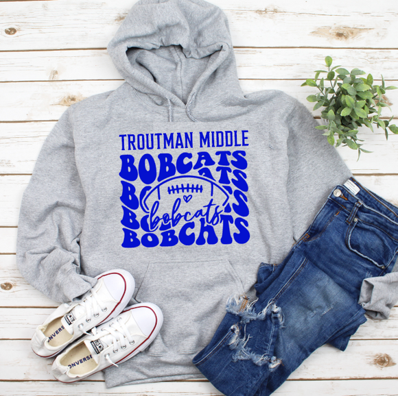 Troutman Middle School - You Choose The Shirt Style - Shirt Color Is Gray