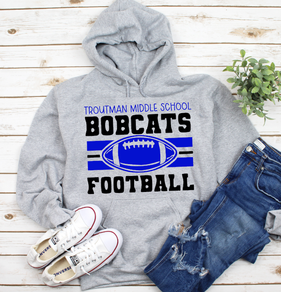 Troutman Middle School - You Choose The Shirt Style - Shirt Color Is Gray
