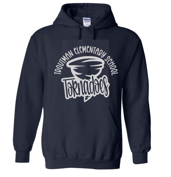 Troutman Elementary School - You Choose The Shirt Style - Shirt Color Is Navy